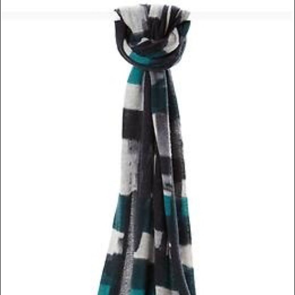Banana Republic Priya Plaid Scarf in Teal